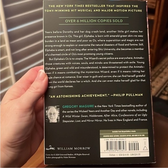 Wicked Bundle: Novel by Gregory Maguire, and socks! - Picture 2 of 7